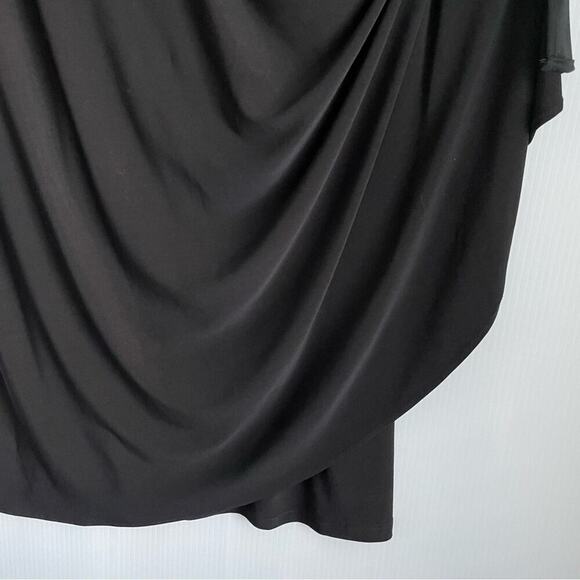 MSK gold and black dress with cropped bolero style jacket sz 14 metallic pattern - Picture 8 of 14